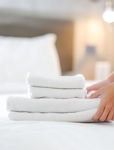 asciugamani letto camer hotel